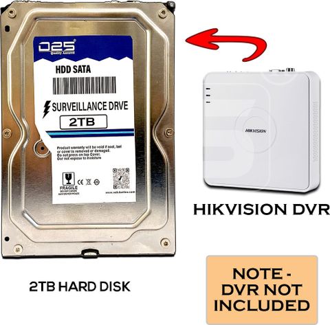D25 Video 2TB SATA Hard Disk for HIKVISION DS-7108HGHI-K1 8