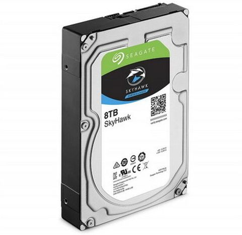 Seagate SKYHAWK 8 TB Surveillance Systems SILVER & BLACK SATA