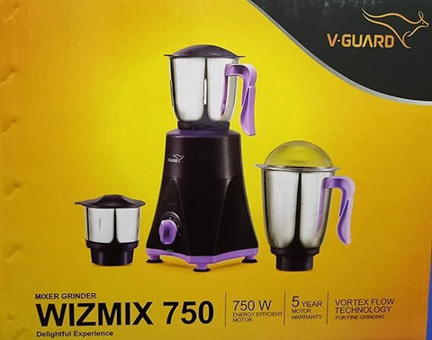 V-Guard Wizmix 750 W Juicer Mixer Grinder Price in India - Buy V