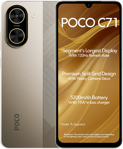 POCO C71 (64 GB Storage, 4 GB RAM) Online at Best Price On Flipkart.com