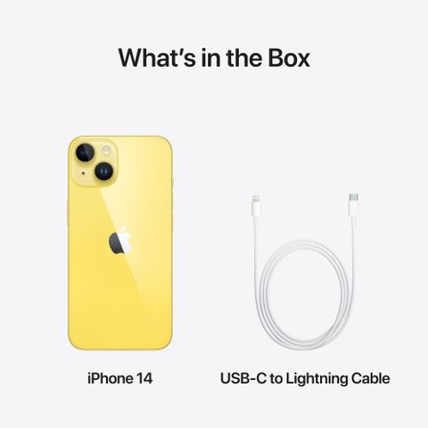 Apple iPhone 14 (Yellow, 128 GB)