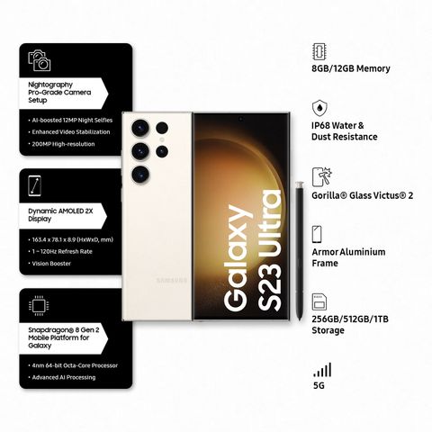 Samsung Galaxy S23 Ultra 5G (256 GB Storage, 12 GB RAM) Online at