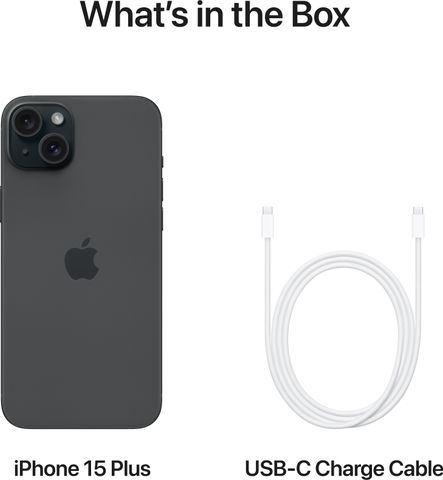 Apple iPhone 15 Plus (Black, 128 GB)