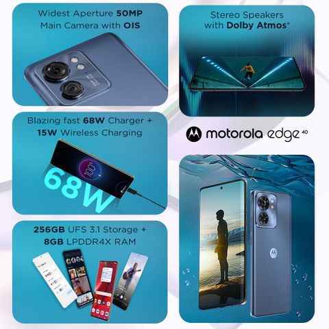 MOTOROLA Edge 40 (256 GB Storage, 8 GB RAM) Online at Best Price