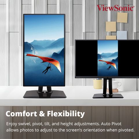ViewSonic VP Series 68.58 cm (27 inch) 4K Ultra HD LED Backlit IPS