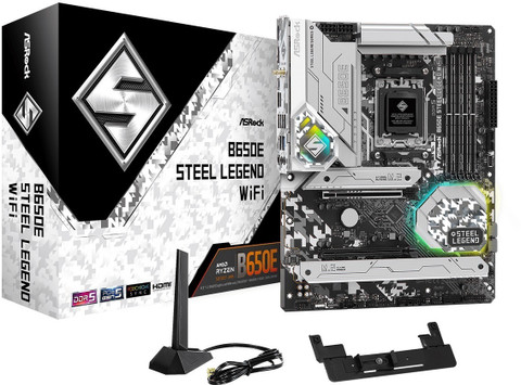 ASRock B650E Steel Legend AM5Socket ATX AMD B650 Chipset DDR5