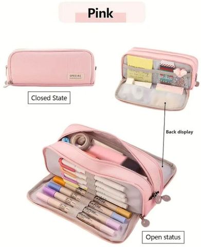 Flipkart.com | Zoniex 3 Compartment Pencil Pouch ZX1272(40) For