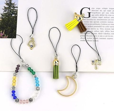 MOREL STRING ROPE CORD NYLON WITH JUMP RING CLASP FOR CELLPHONE