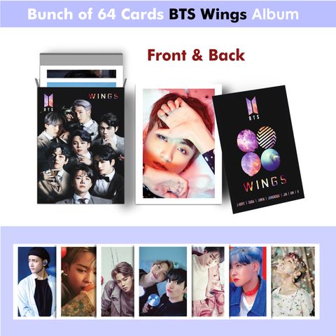 BTS Album Wings Photo Card High Quality Printed & Unique Design