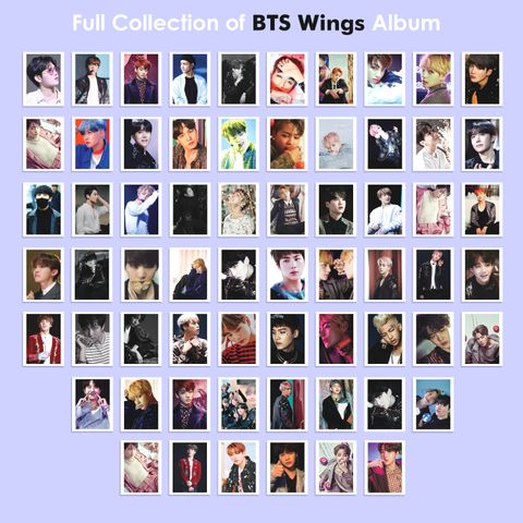 BTS Album Wings Photo Card High Quality Printed & Unique Design