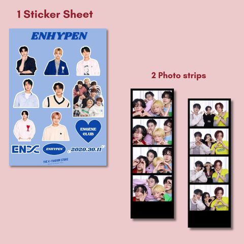Enhypen Poster Combo Pack Of 4 Poster, 10 Photocards, 10 Polaroids