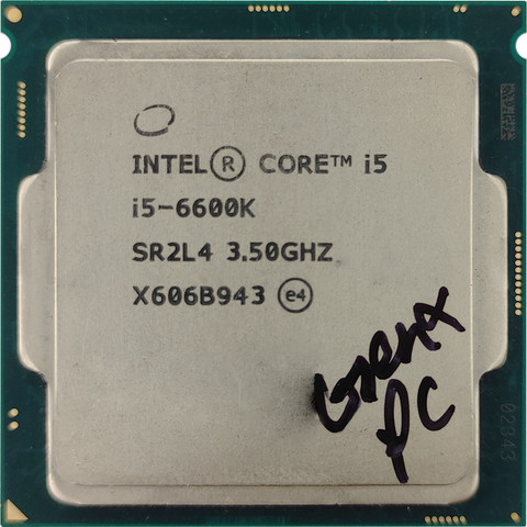 GENX PC Core i5 6600k 4 Cores 4 Threads 3.5 GHz LGA 1151 4 Core