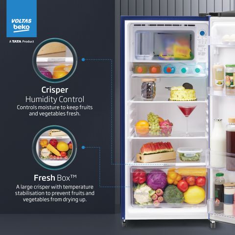 Voltas Beko by A Tata Product 183 L Direct Cool Single Door 4 Star