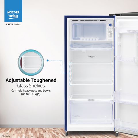 Voltas Beko by A Tata Product 183 L Direct Cool Single Door 4 Star