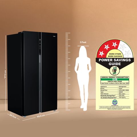 Haier 602 L Frost Free Side by Side 3 Star Convertible