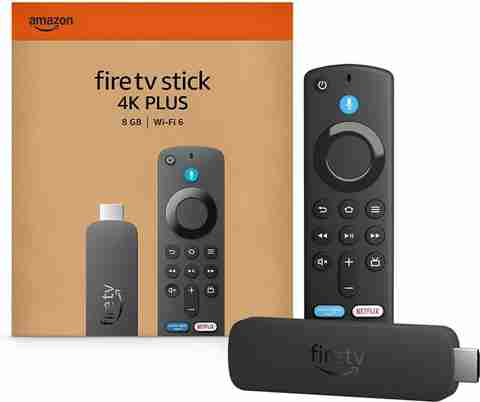 Amazon Stick 4K Plus, smart voice search with Alexa+, Cinematic 4K