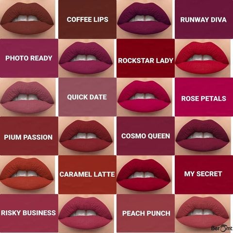 PIRKGLOW Matte Lipstick Set of 12 Nude Lip Gloss Combo, Multicolor, - Image 6