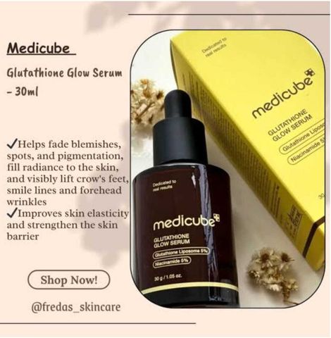 medicube glutathione glow serum 30ml Price in India more even skin tone Anti-dark spot Size:60caps New insight into oxidative