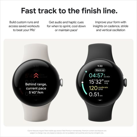 Google Pixel Watch 3 (45 mm), display, Advanced motion sensing