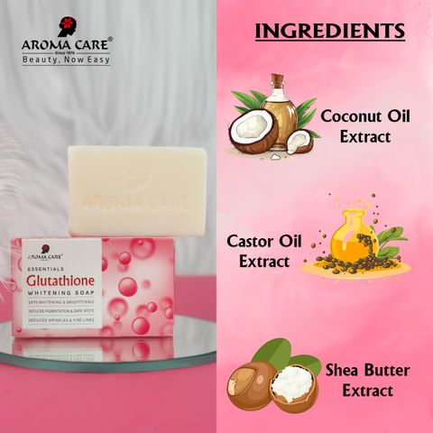AROMA CARE Glutathione Skin Whitening & Brightening Soap