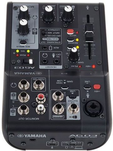 YAMAHA AG03 MK2 Black Analog Sound Mixer Price in India - Buy