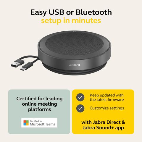 Buy JABRA Speak2 55 MS version USBC/A 5.6 W Bluetooth Conference
