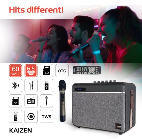 Buy CLARION KAIZEN JM-DC-8486 KARAOKE BOOM BOX 60 W Bluetooth