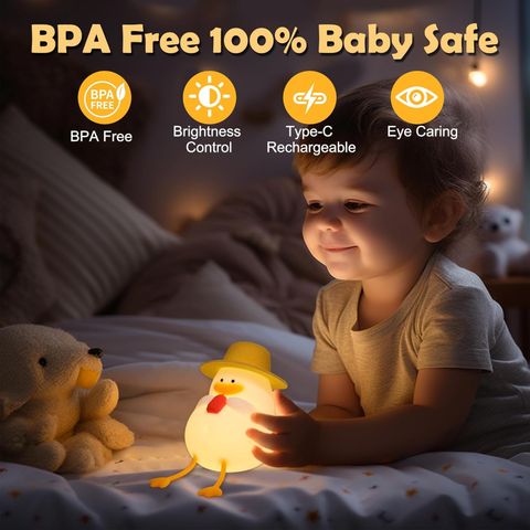 Dwiza Enterprise Cute Dodo Duck Night Light,3 Level Dimmable