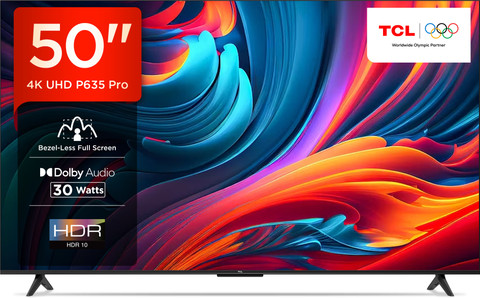 TCL P635 Pro 126 cm (50 inch) Ultra HD (4K) LED Smart Google TV
