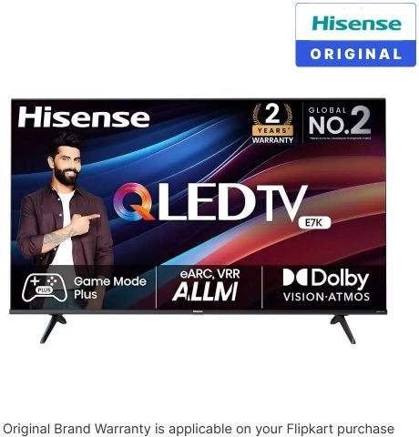 Hisense E7K 126 cm (50 inch) QLED Ultra HD (4K) Smart VIDAA TV
