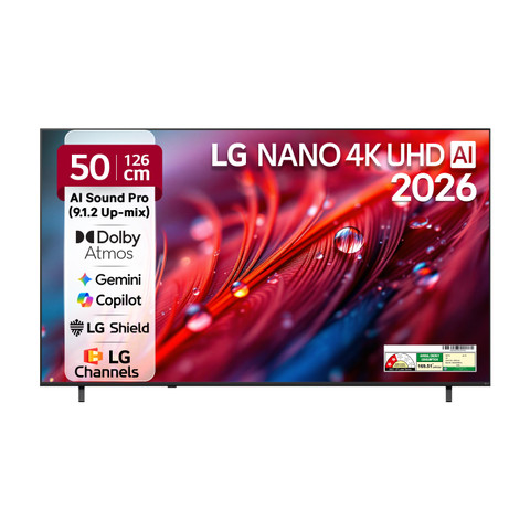 LG 126 cm (50 inch) Ultra HD (4K) LED Smart WebOS TV 2026 Edition
