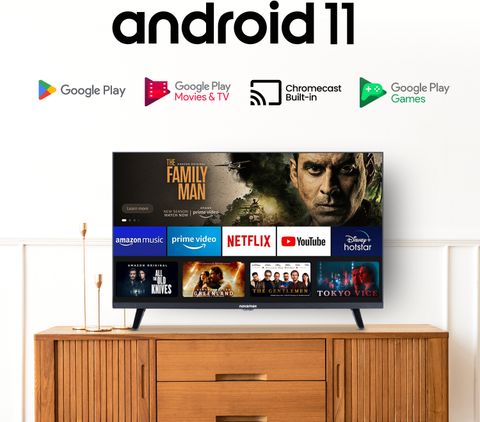 novamax 80 cm (32 inch) Full HD LED Smart Android TV with HDR