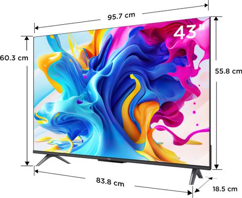 TCL C645 108 cm (43 inch) QLED Ultra HD (4K) Smart Google TV with