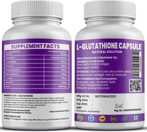 best glutathione capsule for acne grinbizz L-Glutathione Helps Reducing Pimple, Clearance, Glowing Skin/Vitamin C Price in India Perricone MD Essential FX