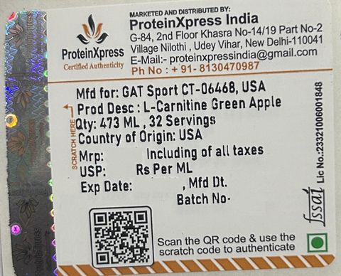 gat l carnitine liquid price in india Essentials L-Carnitine 3000MG Drink ( Green Apple) 32 SERVINGS Carnitine helps the body