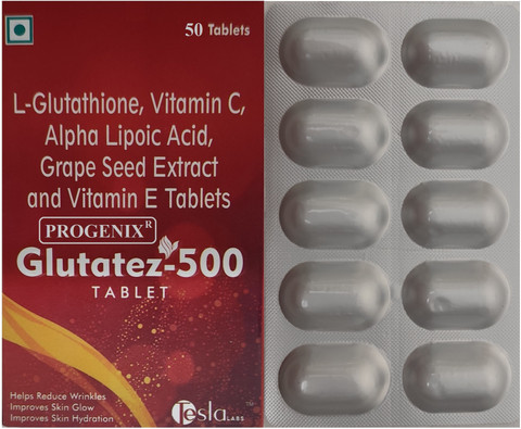 multivitamin with glutathione Progenix GLUTATEZ 500 TABLET FOR SKIN BRIGHTENING,ANTI AGING,REMOVE WRINKLES Price in India artificial ingredients New Year Sale Size:30 Sheets copper peptides ghk-cu hair