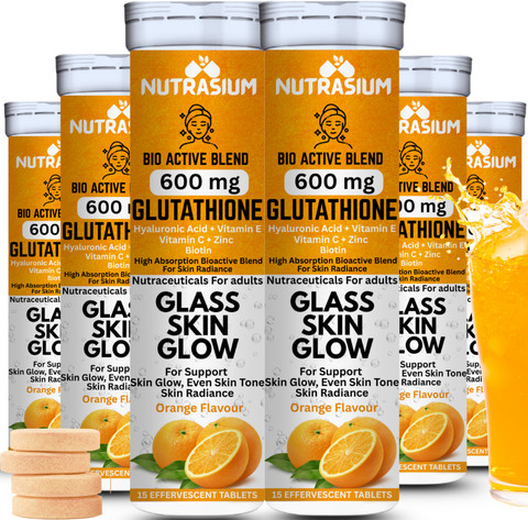 l glutathione 600mg NUTRASIUM L-Glutathione 600 mg with hyaluronic acid for skin whitening and glow Price in India GLUTATHIONE FACE WASH 100ML