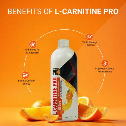 MUSCLEBLAZE Liquid L-Carnitine PRO, 3300mg L- Carnitine,Triple Strength Formula,Tangy Orange Price in India