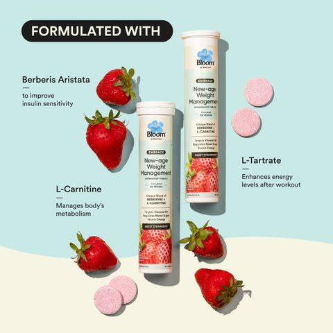 Bloom Berberine + L-Carnitine Effervescent Tablet| Complete Weight Management Price in India