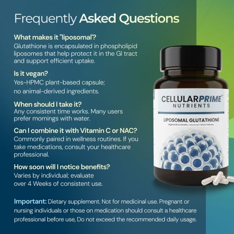 Cellularprime nutrients Liposomal Glutathione - Skin Whitening & pigmentation balance - 64x Absorption Price in India - Buy Cellularprime nutrients Liposomal Glutathione - Skin Whitening & pigmentation balance
