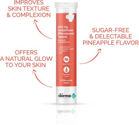 derma glow with glutathione The Co 500 mg Effervescent Tablets for Skin Illumination Price in India Anti-Pigmentation Size:6 Boxes 5-Amino-1MQ 10mg | Bluewell