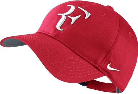 NIKE RF赤CAP ナイキ製 フェデラー【RF CAP】 RED/WHITE NIKE Roger Federer Solid Visor Cap - Buy Red NIKE Roger Federer