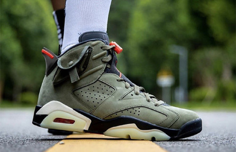 scott olive green jordan travis scott price