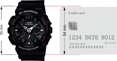 CASIO GA-120-1ADR G-Shock ( GA-120-1ADR ) Analog-Digital Watch