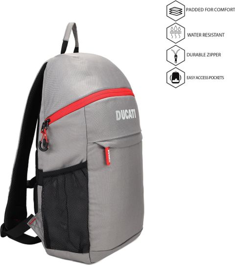 DUCATI Medium 23 L Laptop Backpack DT-BP-BMLT19 (Grey) - Image 8