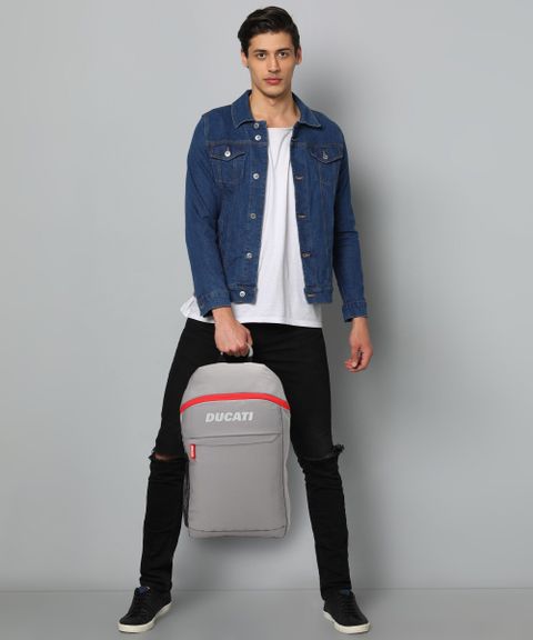 DUCATI Medium 23 L Laptop Backpack DT-BP-BMLT19 (Grey) - Image 7