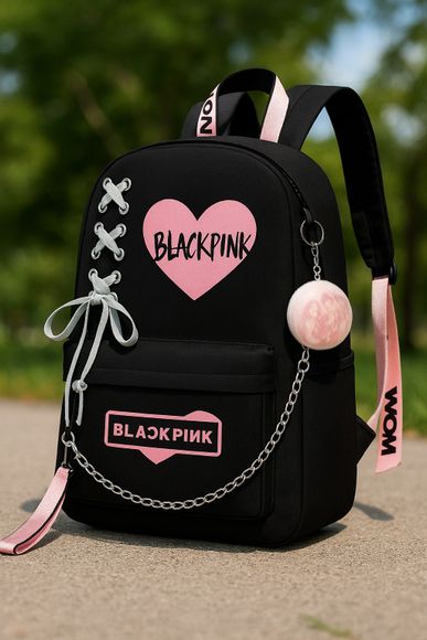 ※明日までお値下げ【ブラック】BLACKPINK BACKPACK psgk blackpink-blk-03 20 L Backpack black - Price in India