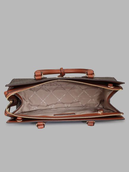 Buy MICHAEL KORS Women Brown Satchel Brown Online @ Best Price in