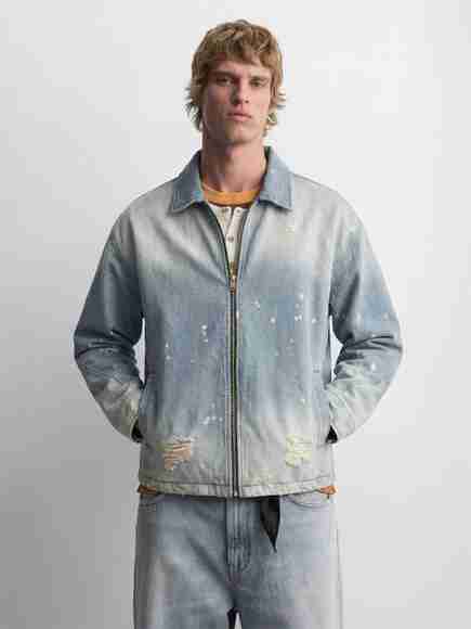 FUGAZEE Men Self Design Denim Casual Jacket - Image 3