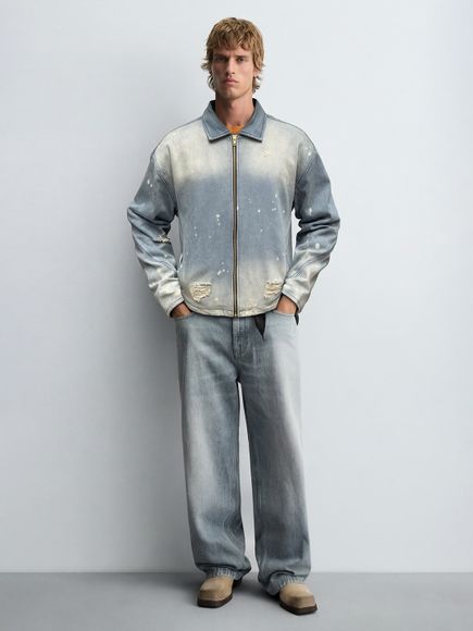 FUGAZEE Men Self Design Denim Casual Jacket - Image 4